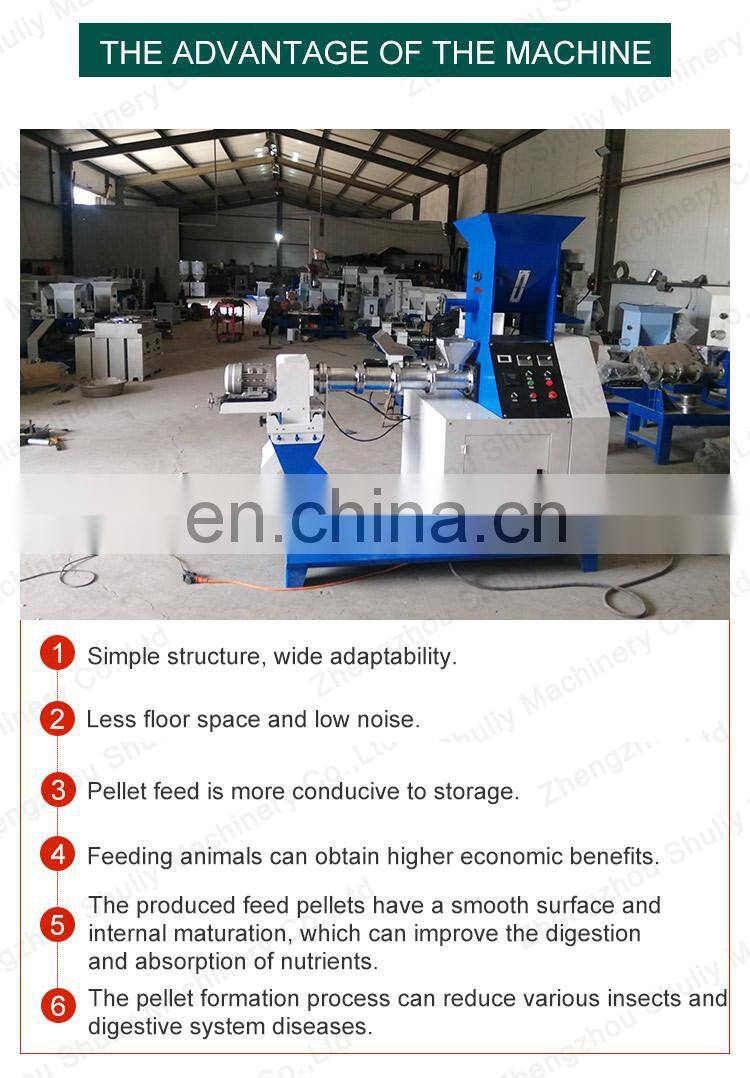 Simple structure, and wide adaptabilty small floating feed pellet making machine for fish