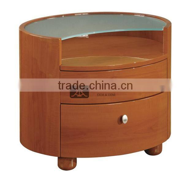 NI-200 Clear Tempered Glass Top Hightstand Cabinet