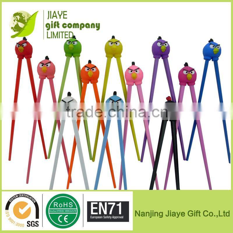 Colorful Bird Multi-use Kid Baby Learning Training Helper Chopsticks