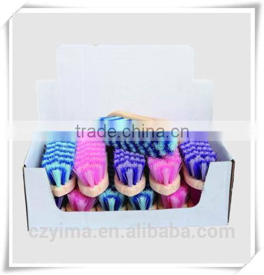 12 pcs horse body brush with display box for show/assorted color