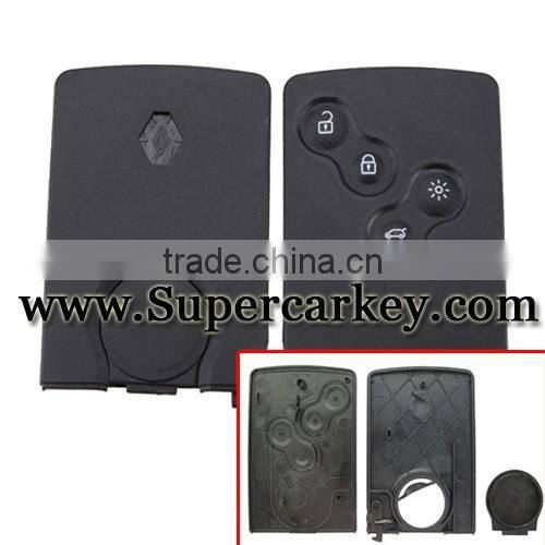 Best quality Replacement Smart Card 4 Button Key Case Fob For Renault Laguna Koleos
