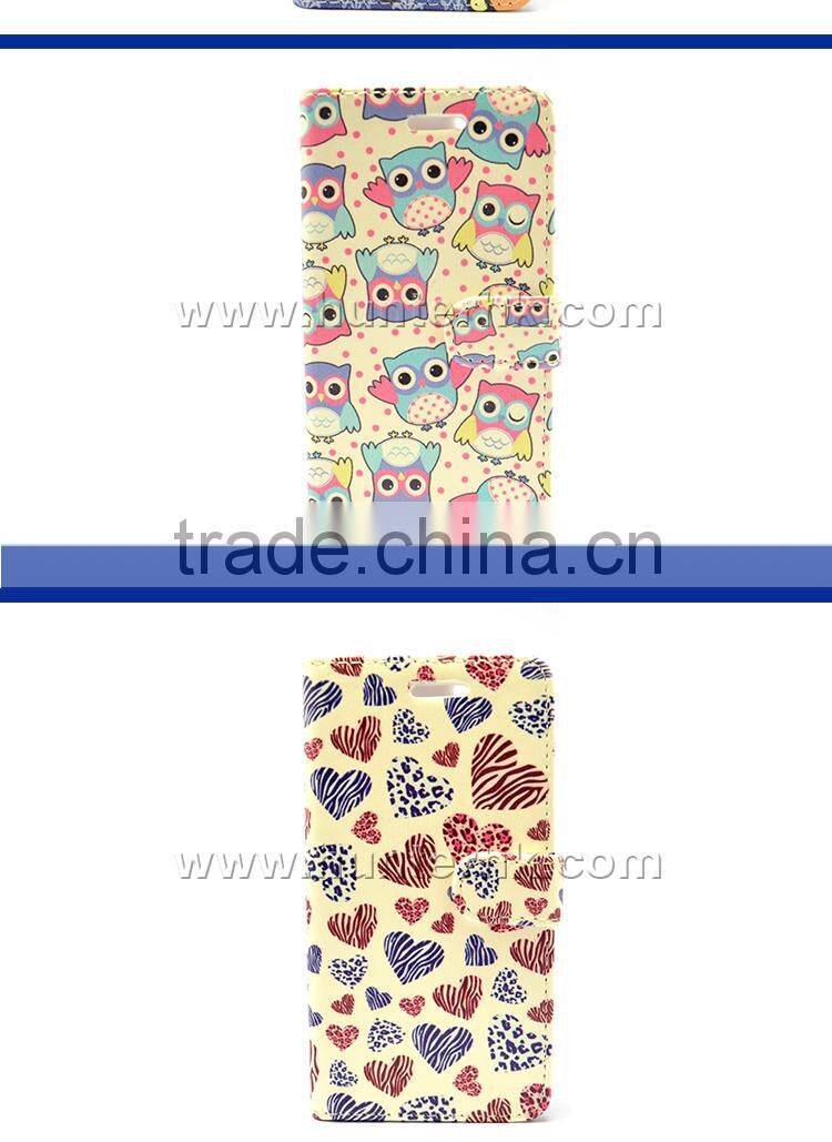 Card Slot Leather Book Cover For IP6G 4.7 Inch