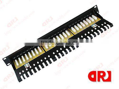 19" Rack Mount RJ45 Cat6 24 Ports UTP Patch Panel