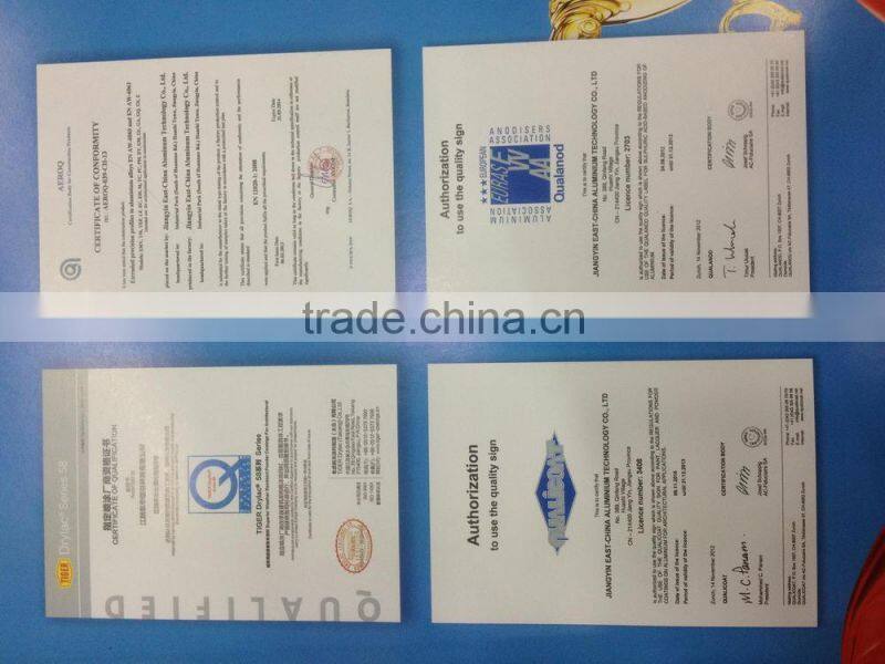 powder white coated aluminium extrusion blade for window