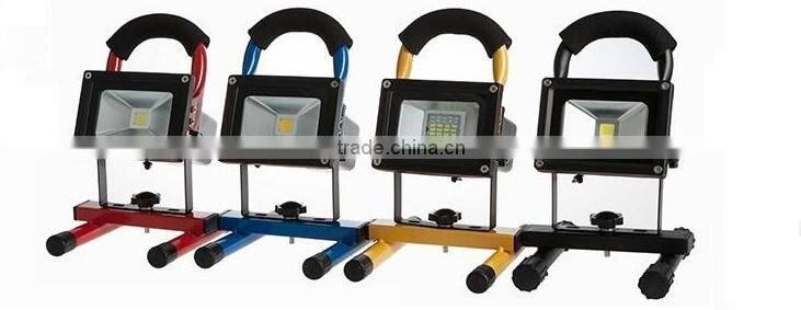 10W 20W 30W 50W cob rehcargeable & portable 20w LED flood light