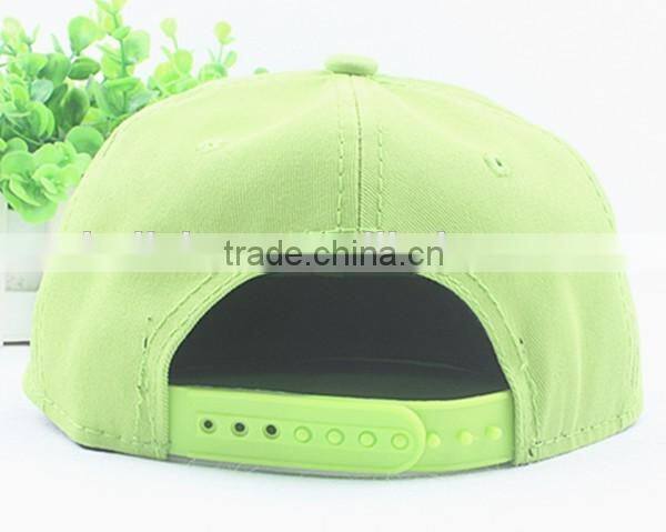 Latest Cute Elephant Embroideried Flat Brim Children Kids Cricket Cap