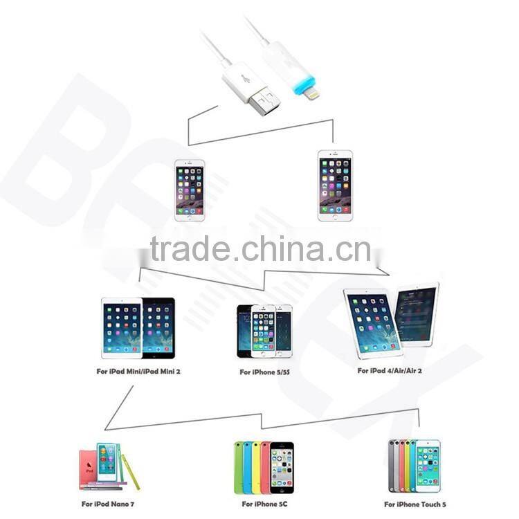 High Quality Colorful Mini Data USB 8 Pin Connector With LED
