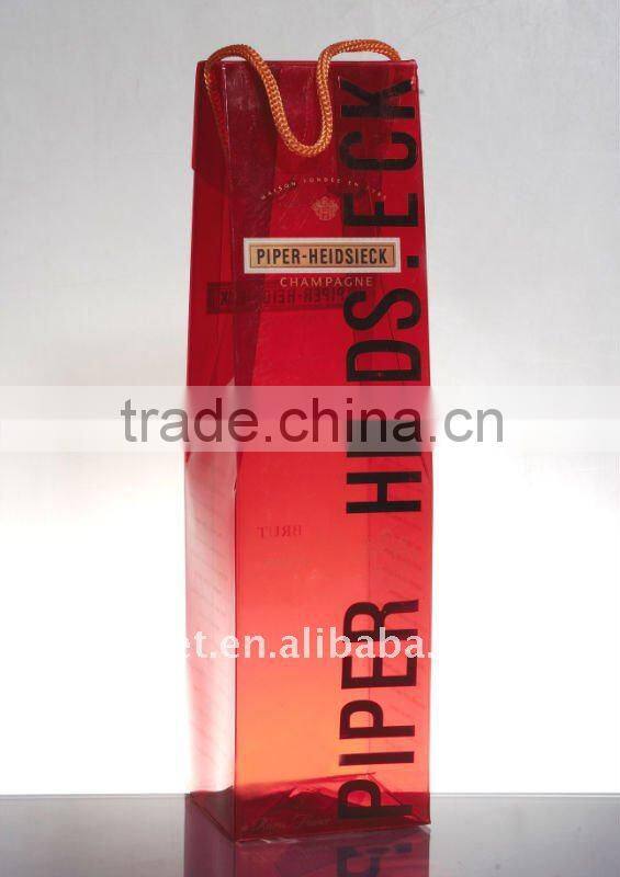 Promotion plastic wine box, wine packing box, gift box