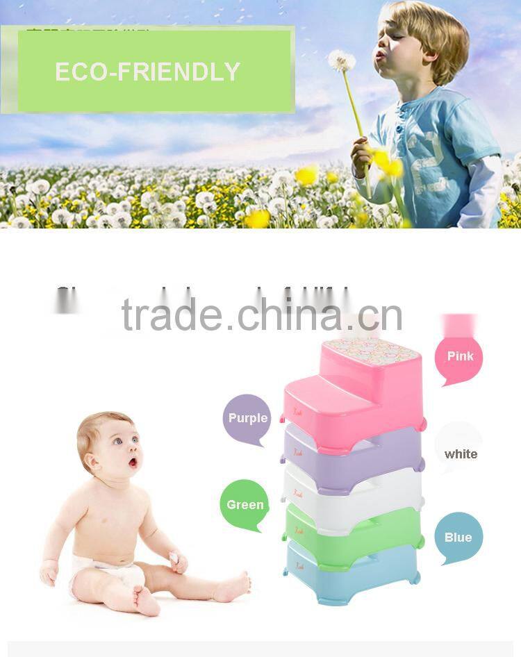 PM 3312 2016 China Wholesale En71 Kids Plastic Baby Double Step Stool