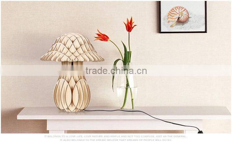 LED Wood table lamp LED Wooden table Light JK-879-13 2016 new style gloss wooden finish table lamp
