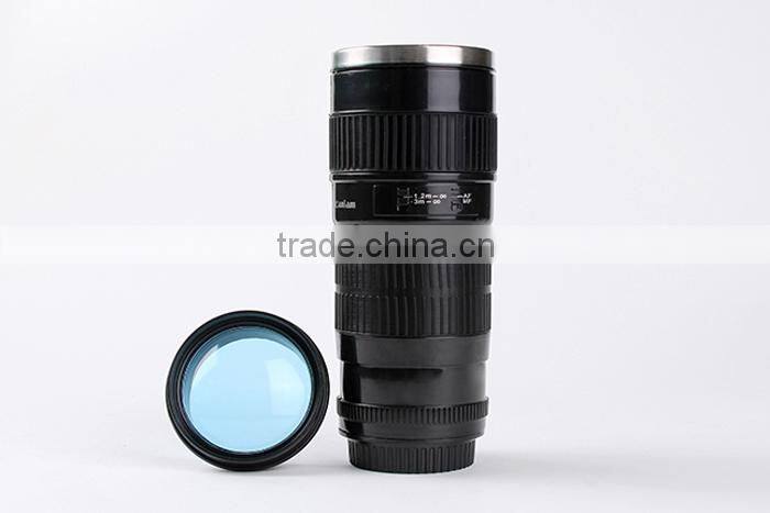 Small Black 3rd Generation Stainless Steel Camera Lens Cup for Canon 70-200MM