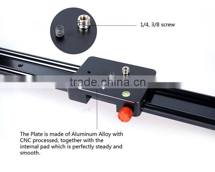 Commlite 2nd generation 100% Aluminum Alloy Sliding-pad Video Track Slider Dolly Slider Video Stabilizer System