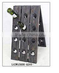 Country Style Handmade Wine Bottle Display Rack