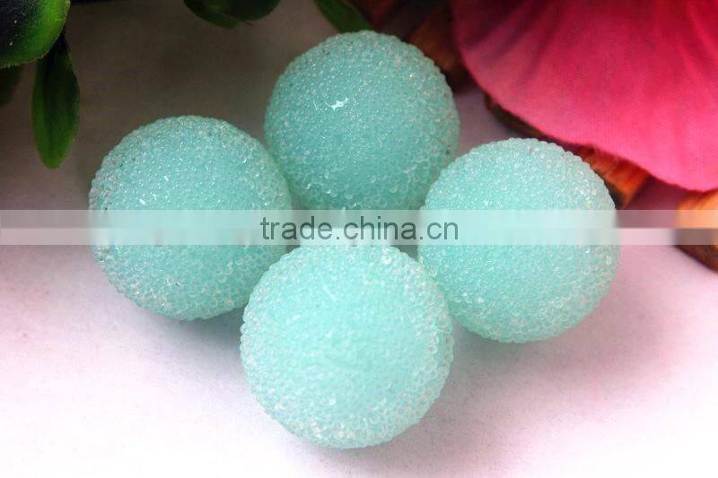 Large Chunky round 20mm jewelry resin seed rhinestone glass berry bubblegum ball loose beads for kids jewelry making!!