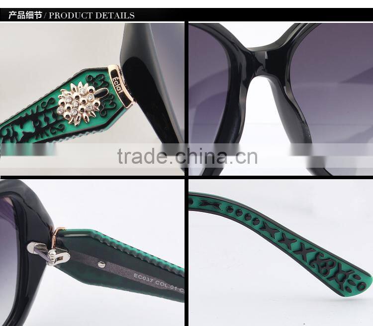 High Quality Acetate Round Sunglasses for Women Custom Logo