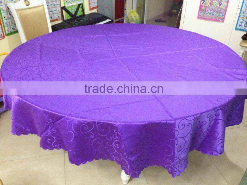 100% Polyester TC CVC WATER RESISTANT Table Cloth for round table
