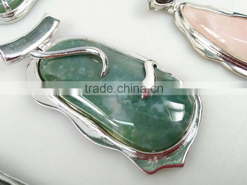 Mom necklace , teething baby, unisex pendant brilliant oval cut