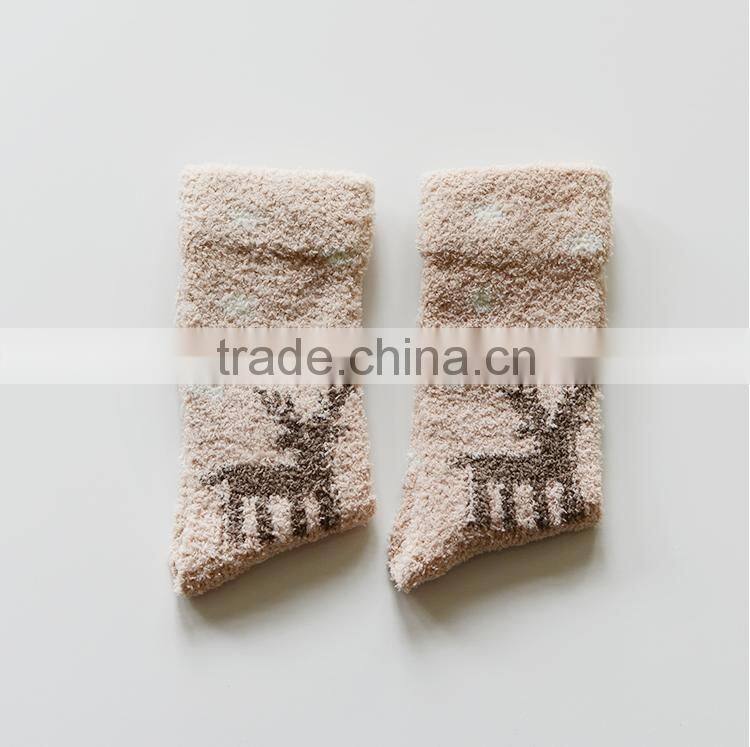 children winter thickening retro towel looped coral fleece restoring ancient ways christmas socks