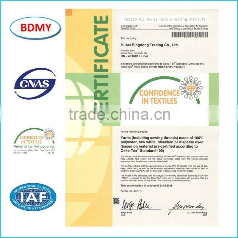 Good Quality spun polyester for yarn T20S/2