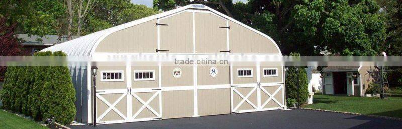 Zinc and color steel prefabricated steel house