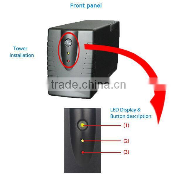 800va 50/60HZ LED display dc to ac manufacturer ups (Braver LED)
