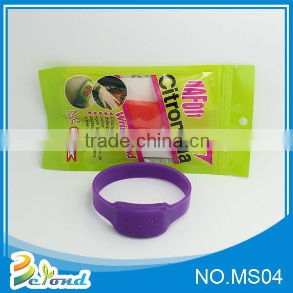 Latest fashion child healthy silicone mosquito bracelet