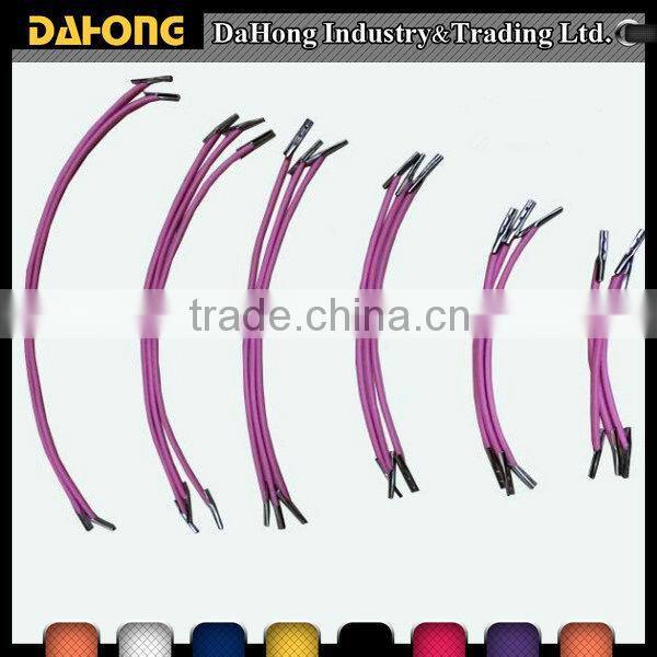 Round elastic bungee two metal tips cord