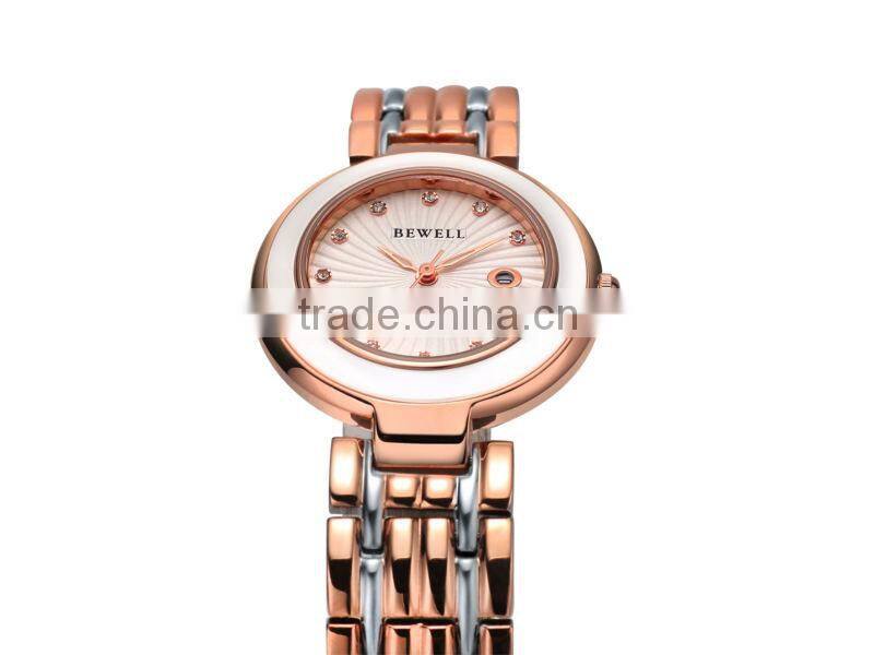 Luxury Fab Gold Wristwatch Stainless Steel with ceramic case