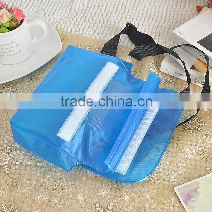 Outdoor swimming drifting diving PVC waterproof pouch with waist strap