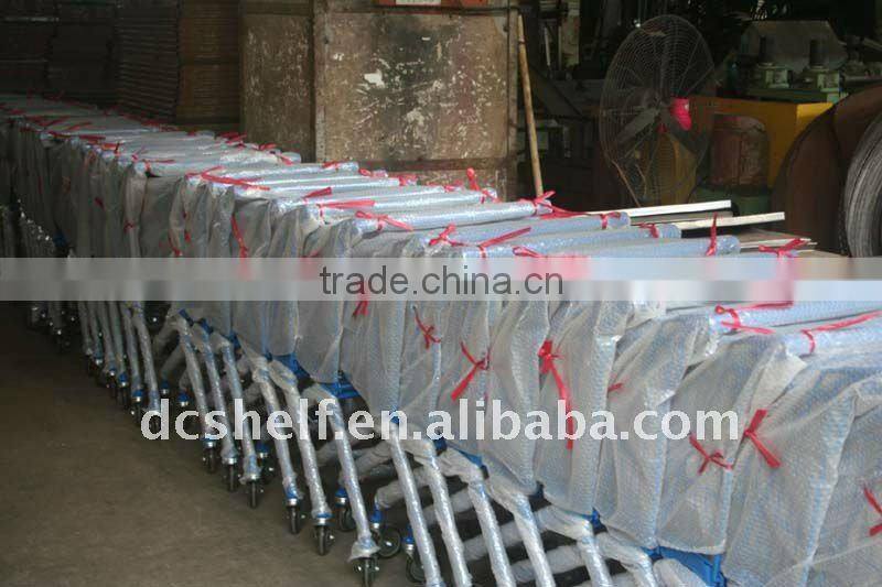 Dachang Manufacturer 150 Liter Supermarket Shopping Trolley Chrome or Glavanized