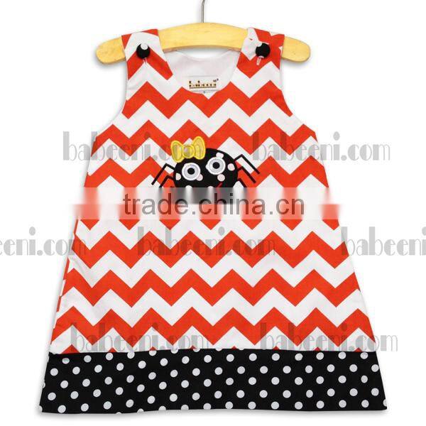 Cute Turkey applique A-line dress for Thanksgiving