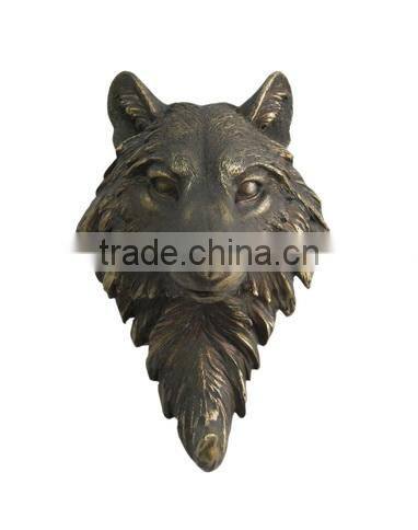 3D small animal figurines resin wall art sculpture