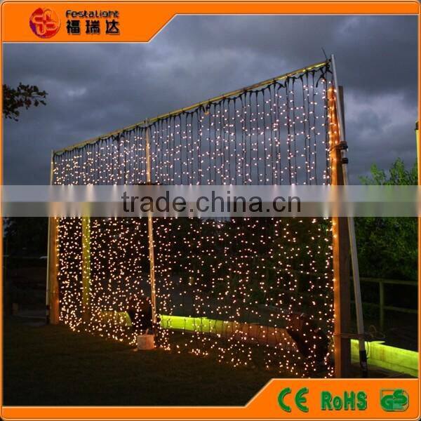 2016 China supplier Wedding lights3Mx3M 400 Led curtain Light/led decorative lights