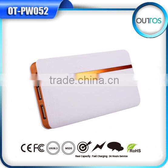 Ultrathin 8000mAh Portable External Power Bank Battery Charger for iPhone Galaxy