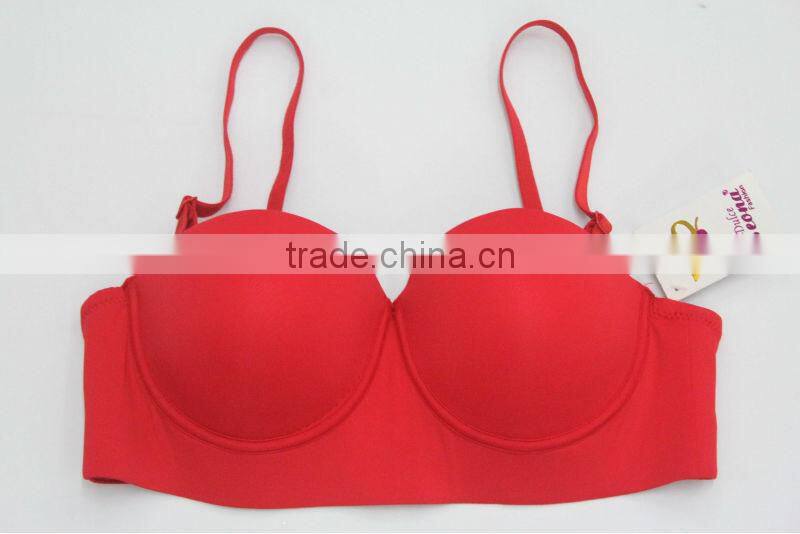 Strapless High End Quality Three Row Hook Ladies Bra