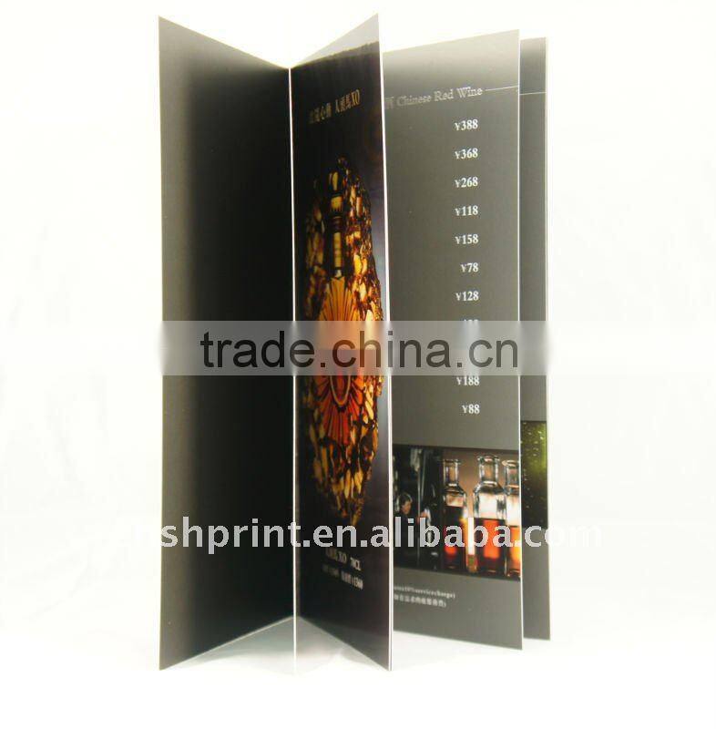red wine menu printing service