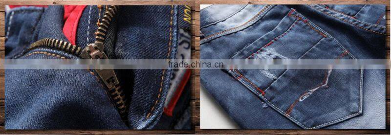 High Quality New Fashion Designer Jeans Men Distrressed Casual Denim Mens Jeans