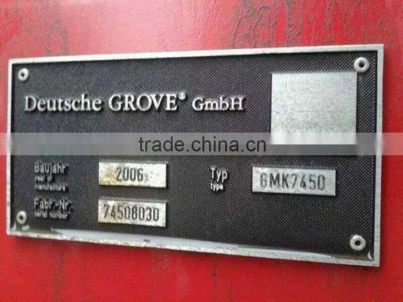 Used Grove 450ton truck crane original Germany,sale in Shanghai