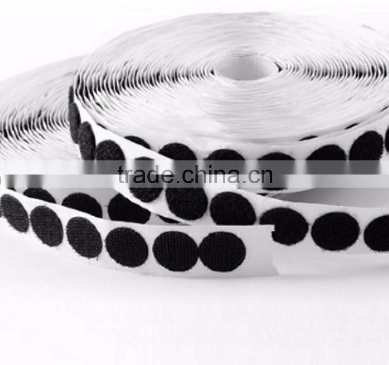 Self Adhesive HOOK AND LOOP SELF ADHESIVE Backed COINS DOTS CIRCLES 15MM *40pcs