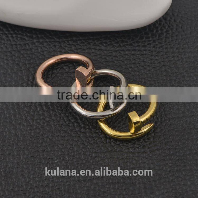 Unusual wedding rings twisted nail rings