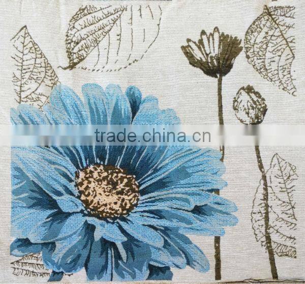 jacquard cushion polycotton cushion for home &hotel decoration &promotion&gift white rose design-37