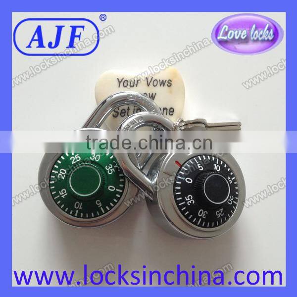 AJF high quality 50mm combination padlock with master key