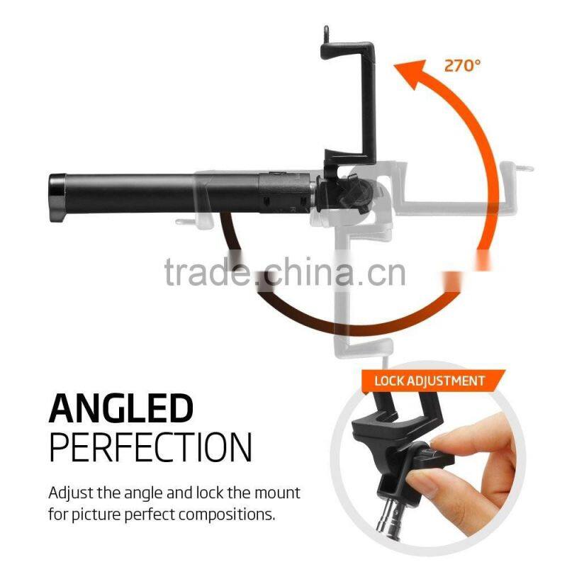 Wholesale Extendable Camera Tripod Handheld colorful wireless Monopod bluetooth Selfie Stick with bluetooth shutter button