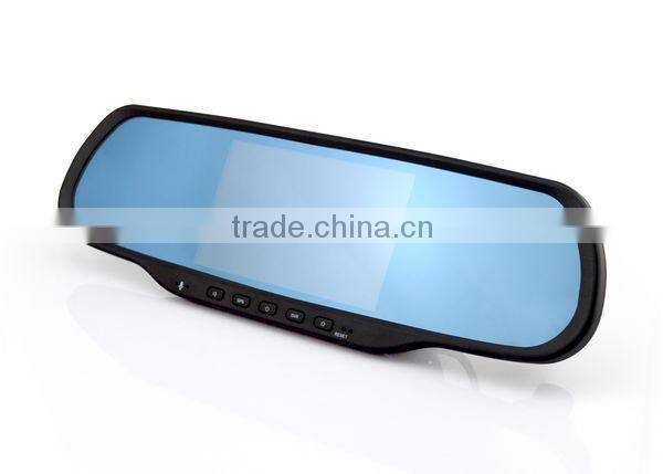 Chelong Factory 5.0inch Android 4.0.4 Dual Lens 120deg Wifi G-sensor GPS global media rearview mirror