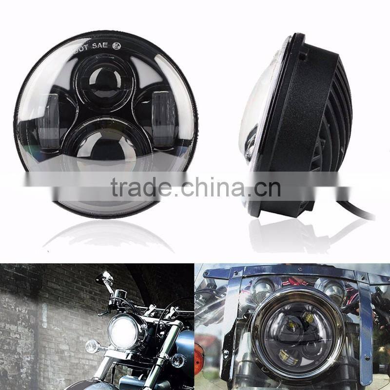 led harley headlights replacement 40W 5.75 inch 12V motorcycle headlamps for led harley headlight Day Time Running Lights