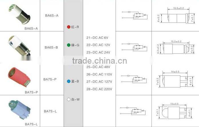 BA6S-B CNGAD 24V BA6S led mini light bulb