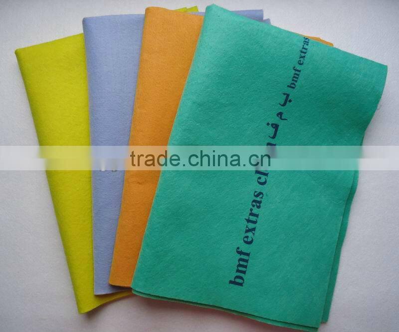 85%viscose, 15%polyester non-woven multi-purpose cleaning wipes