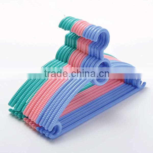 Stock Hanger for Sale in China 5 Color For Laundry Use Plastic Hanger