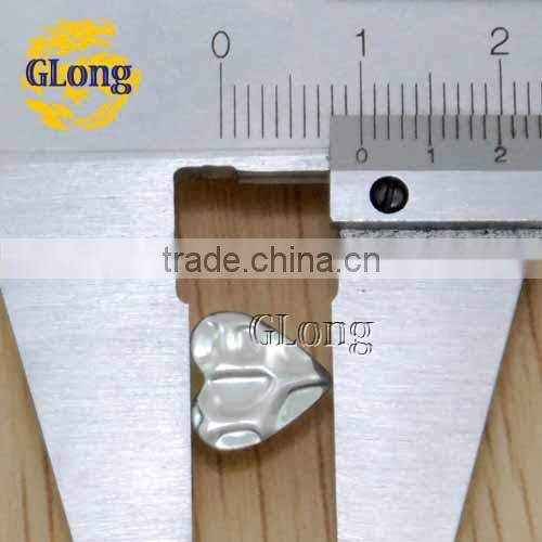 10mm Hot Fix heart-shaped Mix Color Aluminum DIY for clothing bag shoe phone Accessories Free Shipping #GT109-10ATP(Mix-s)