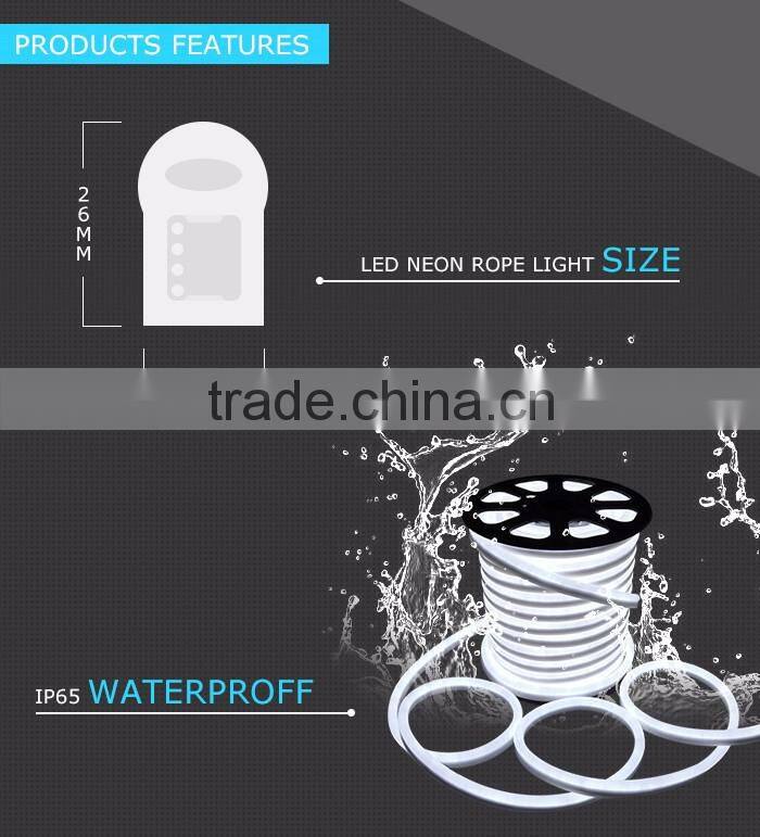 Good Quality 120V White LED Neon Flex Rope Light for bedroom